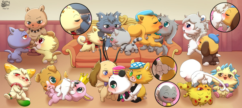 69_position absurd_res alex_(jewelpet) anal anus ball_suck balls blue_body blue_eyes blue_fur blue_spines blush bow_tie brown_body brown_eyes brown_fur brownie_(jewelpet) butt canid canine capybara caviid cheetah chite_(jewelpet) coal_(jewelpet) collar dian_(jewelpet) domestic_cat ear_piercing erection eulipotyphlan felid feline felis fellatio fluffy french_kissing fur furniture genitals granite_(jewelpet) group group_sex gumimin hair hedgehog hi_res io_(jewelpet) jasper_(jewelpet) jewelpet jewelry king_(jewelpet) kissing kohaku_(jewelpet) kris_(jewelpet) lagomorph leash leporid mammal markings masturbation nephrite_(jewelpet) nix_(jewelpet) nude nutty_bo oral orgy penetration penile penis piercing purple_hair rald_(jewelpet) rimming rodent russian_blue sanrio sex smile sofa spitroast spots spotted_body spotted_fur sucking tail tail_around_penis tail_fetish tail_play tail_sex tailjob tan_body tan_fur tata_(jewelpet) threesome titana_(jewelpet) tongue tongue_out tour_(jewelpet) tuft yellow_body yellow_fur yuku_(jewelpet)