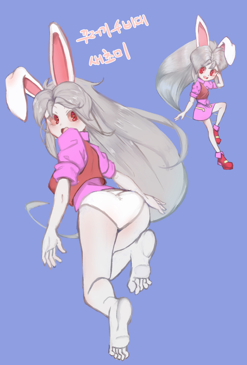 cream_(eto_ranger) feet furry highres jadea5124 juuni_senshi_bakuretsu_eto_ranger panties rabbit underwear