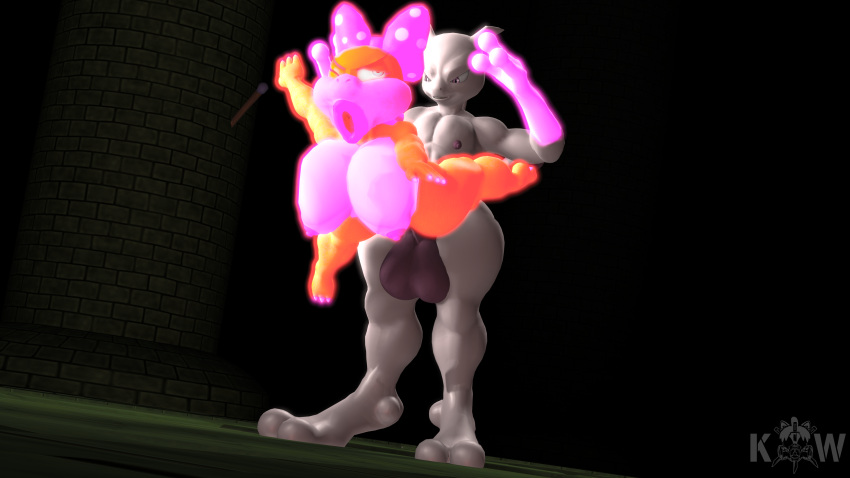 3d_(artwork) absurd_res balls big_balls big_breasts big_butt big_penis breasts butt curves digital_media_(artwork) genitals hi_res knot koopaling legendary_pok&eacute;mon mario_bros mewtwo muscular nintendo nude penis pok&eacute;mon pok&eacute;mon_(species) psychic_powers soft_belly source_filmmaker video_games wendy_o._koopa