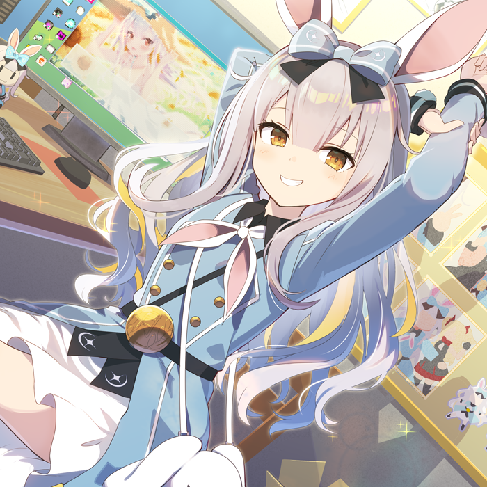 The Big ImageBoard (TBIB) - 1girl akatsuki uni animal ears arms behind ...