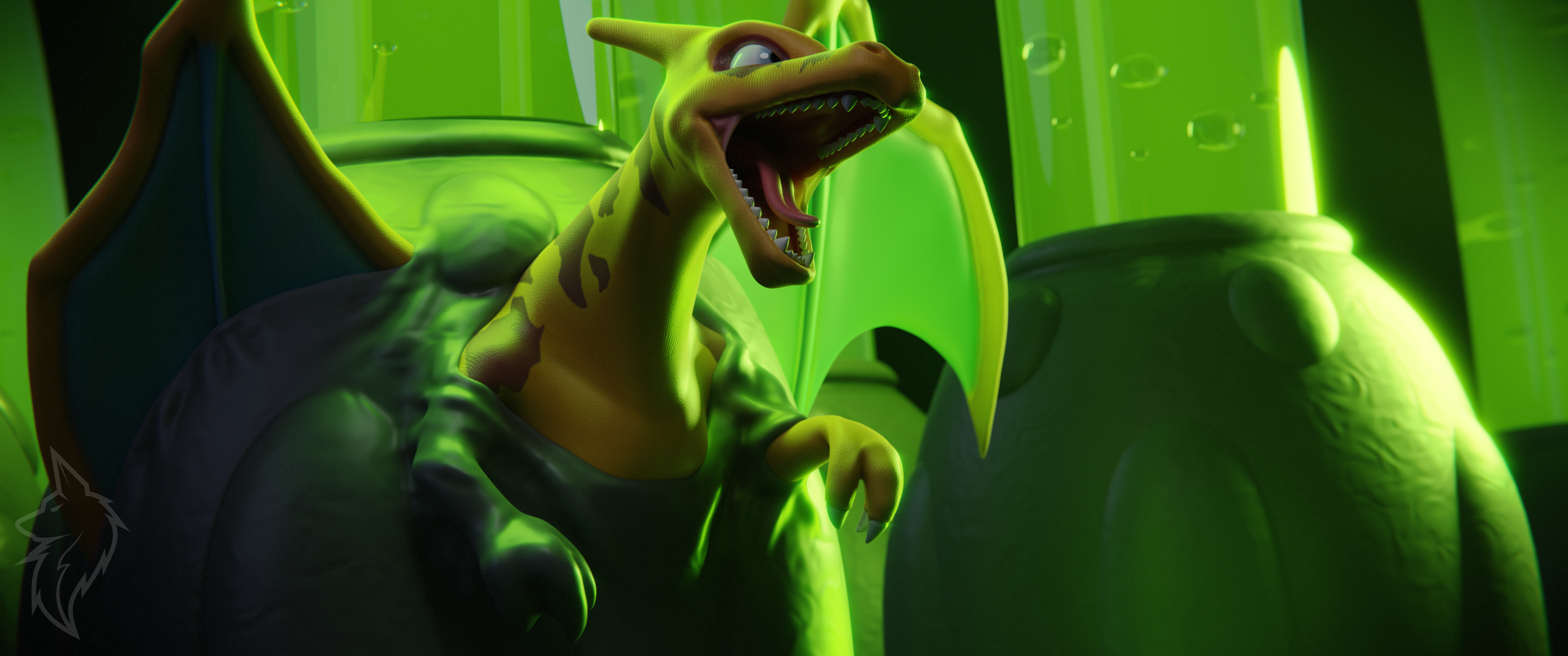 The Big ImageBoard (TBIB) - 3d (artwork) backlighting birth charizard ...