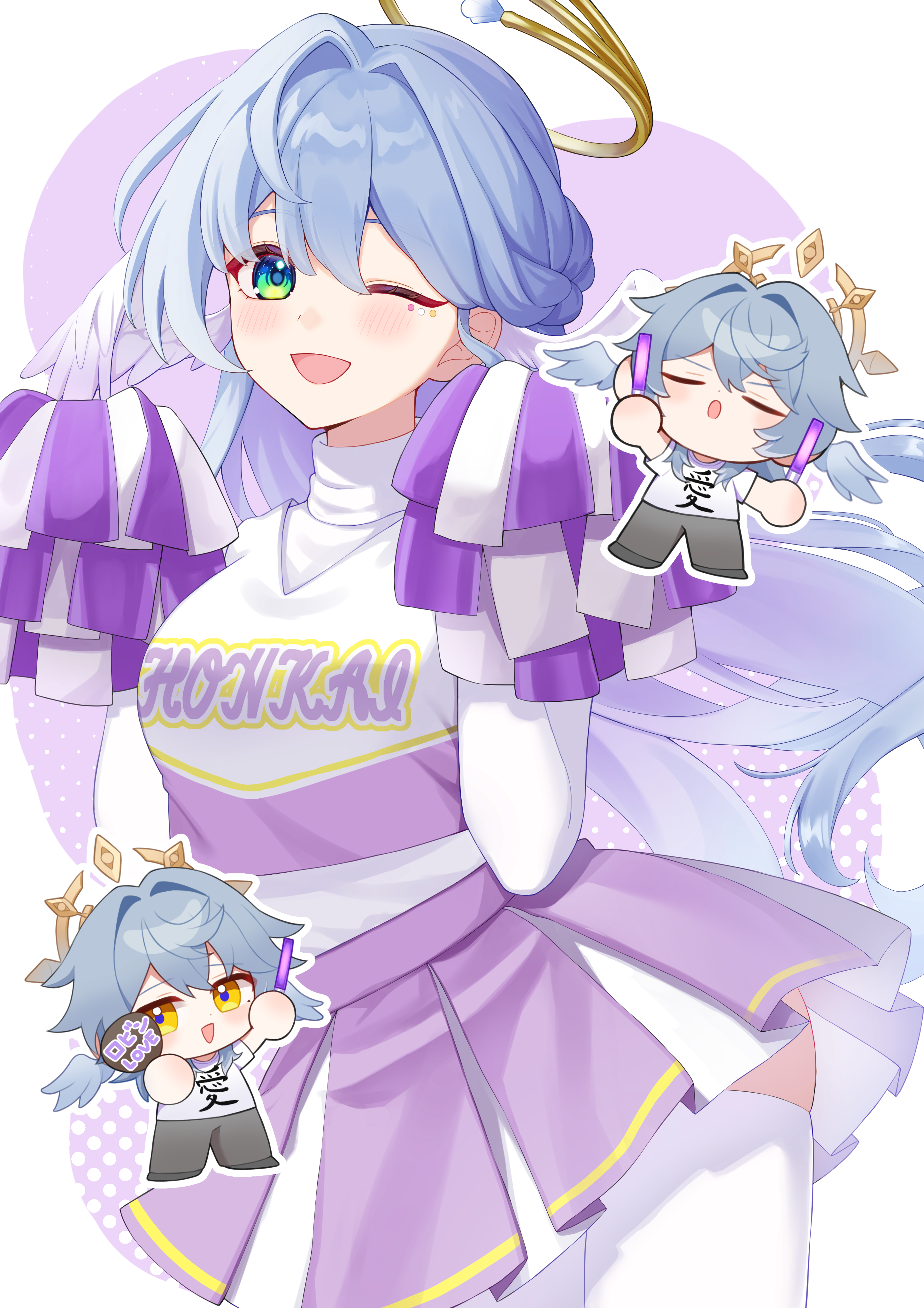 The Big ImageBoard (TBIB) - 1boy 1girl absurdres blue hair breasts ...