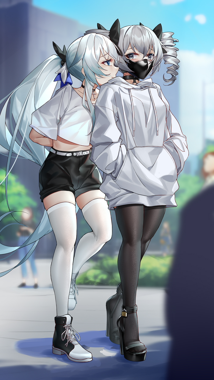 The Big ImageBoard (TBIB) 2girls arms behind back belt belt