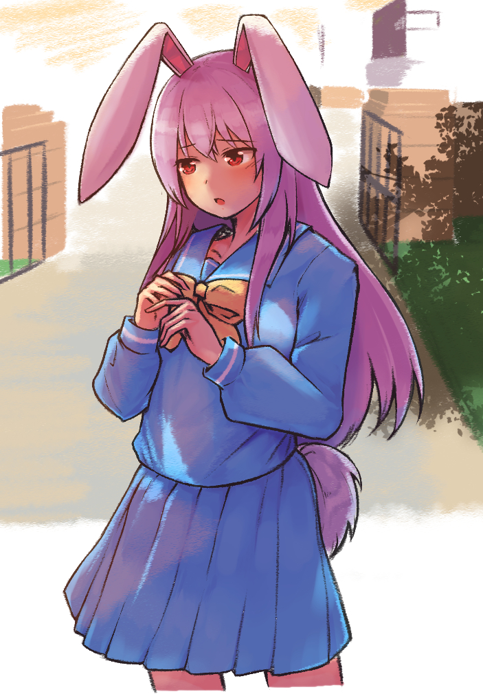 The Big ImageBoard (TBIB) - 1girl alternate costume animal ears blue ...