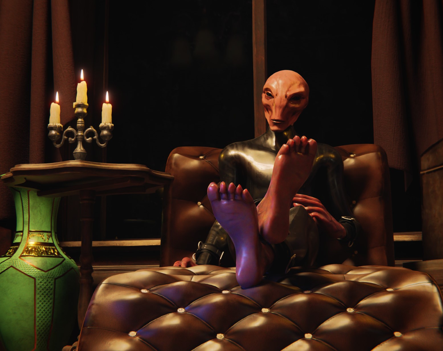 The Big ImageBoard (TBIB) - 3d (artwork) alien alien humanoid candle ...