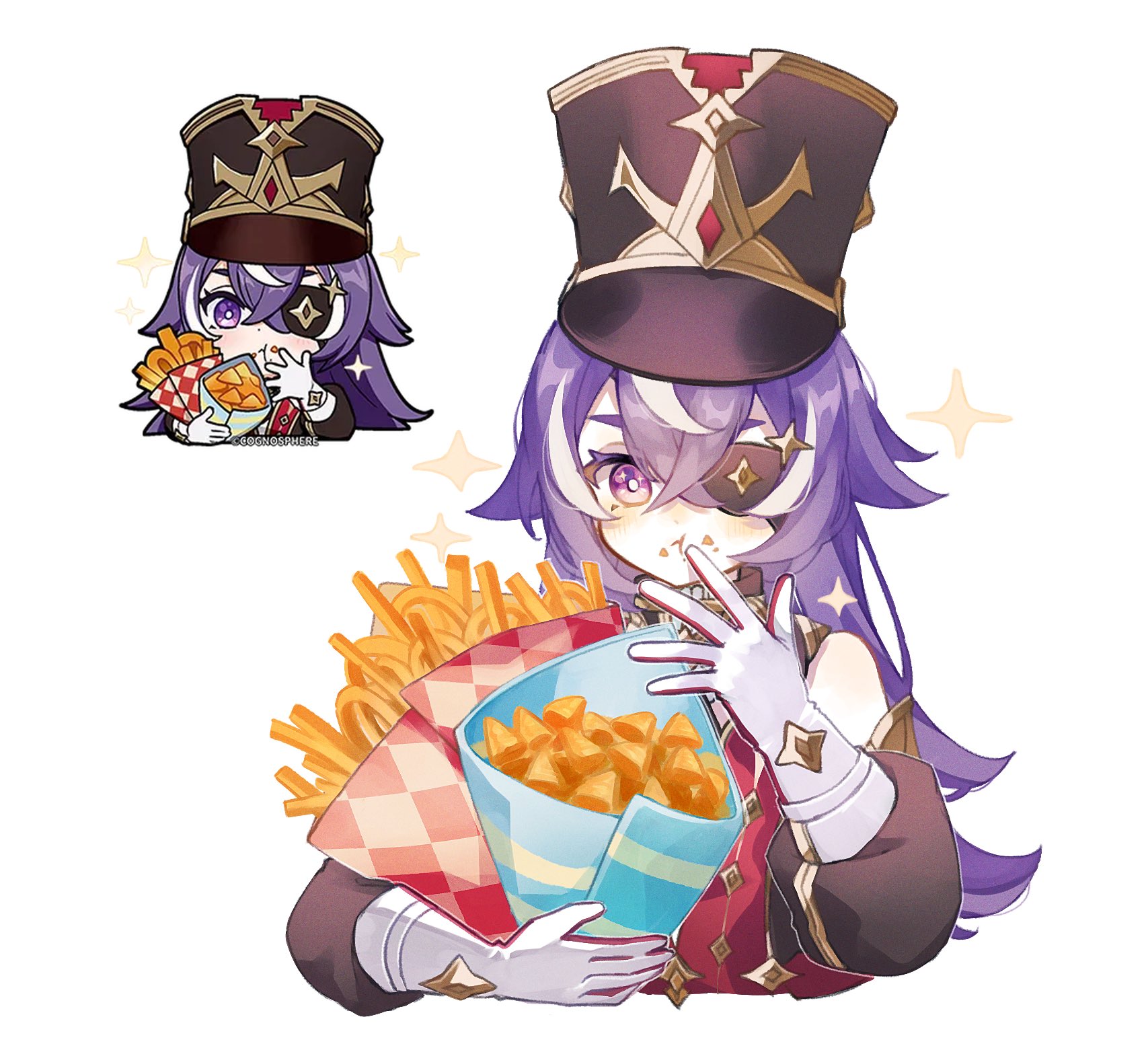 Chevreuse Sticker The Big ImageBoard (TBIB) - 1girl bare shoulders chevreuse (genshin ...