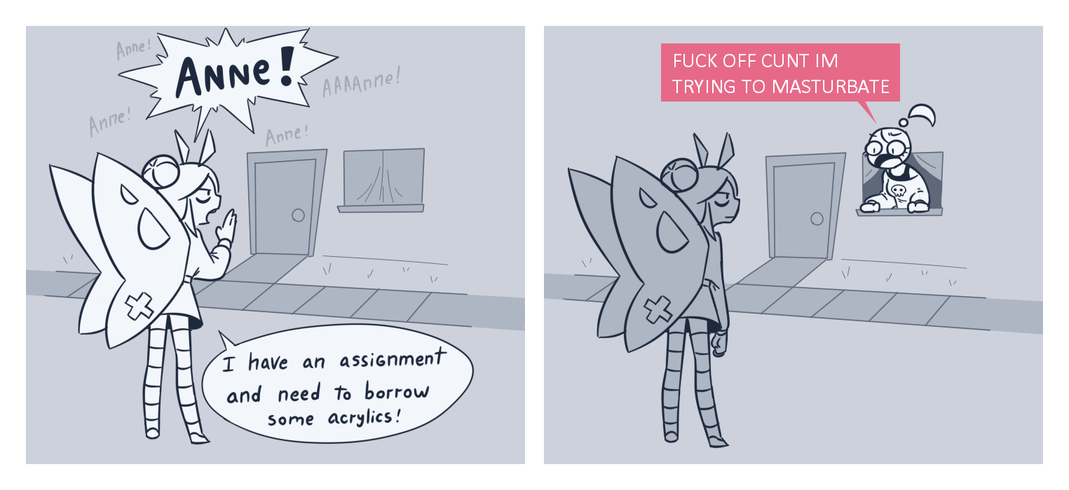 The Big Imageboard Tbib 2koma Anne Nekuzx Anthro Arthropod Black And White Butterfly Comic 