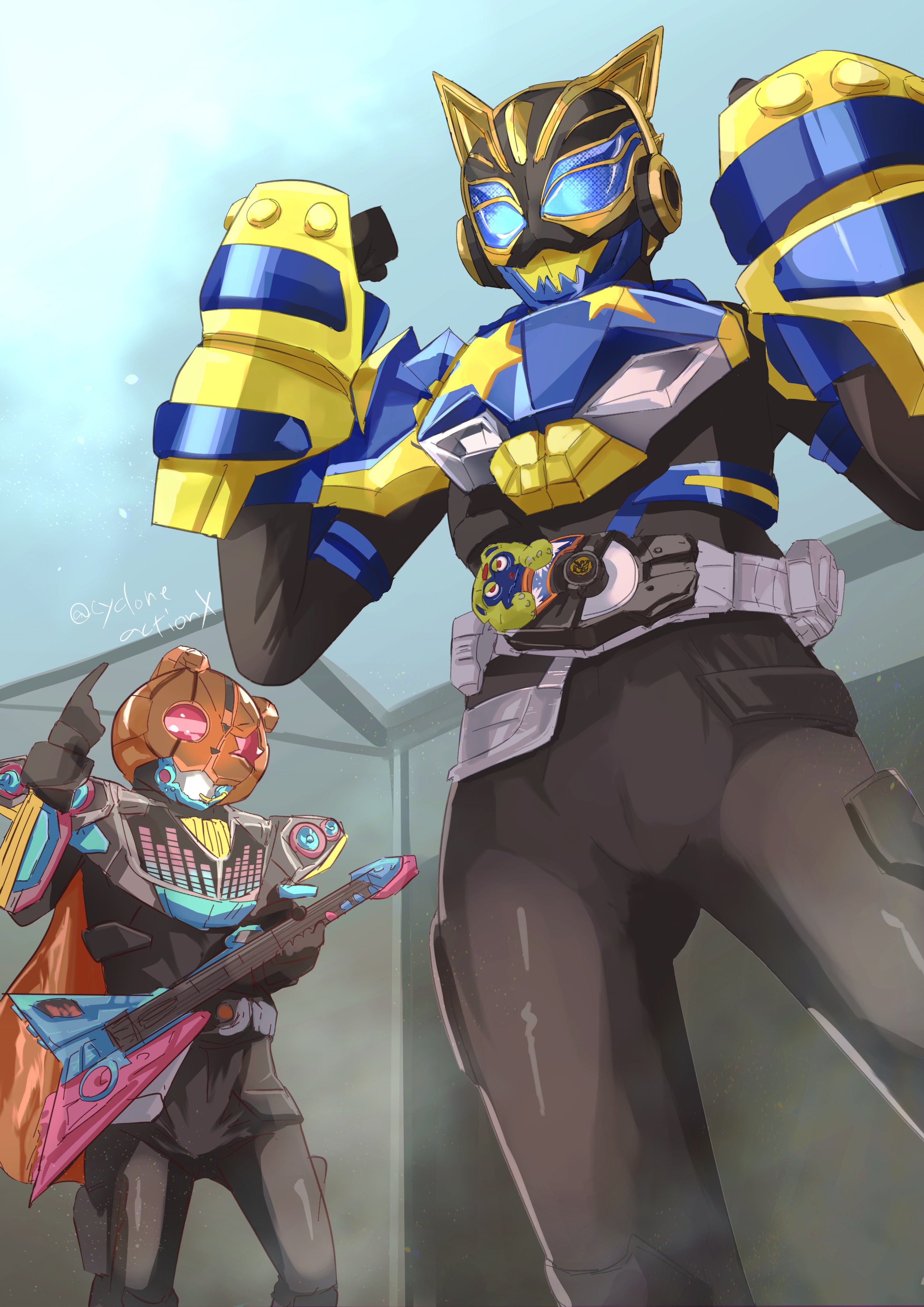 The Big ImageBoard (TBIB) - 1boy 1girl abs absurdres animal ears axe ...