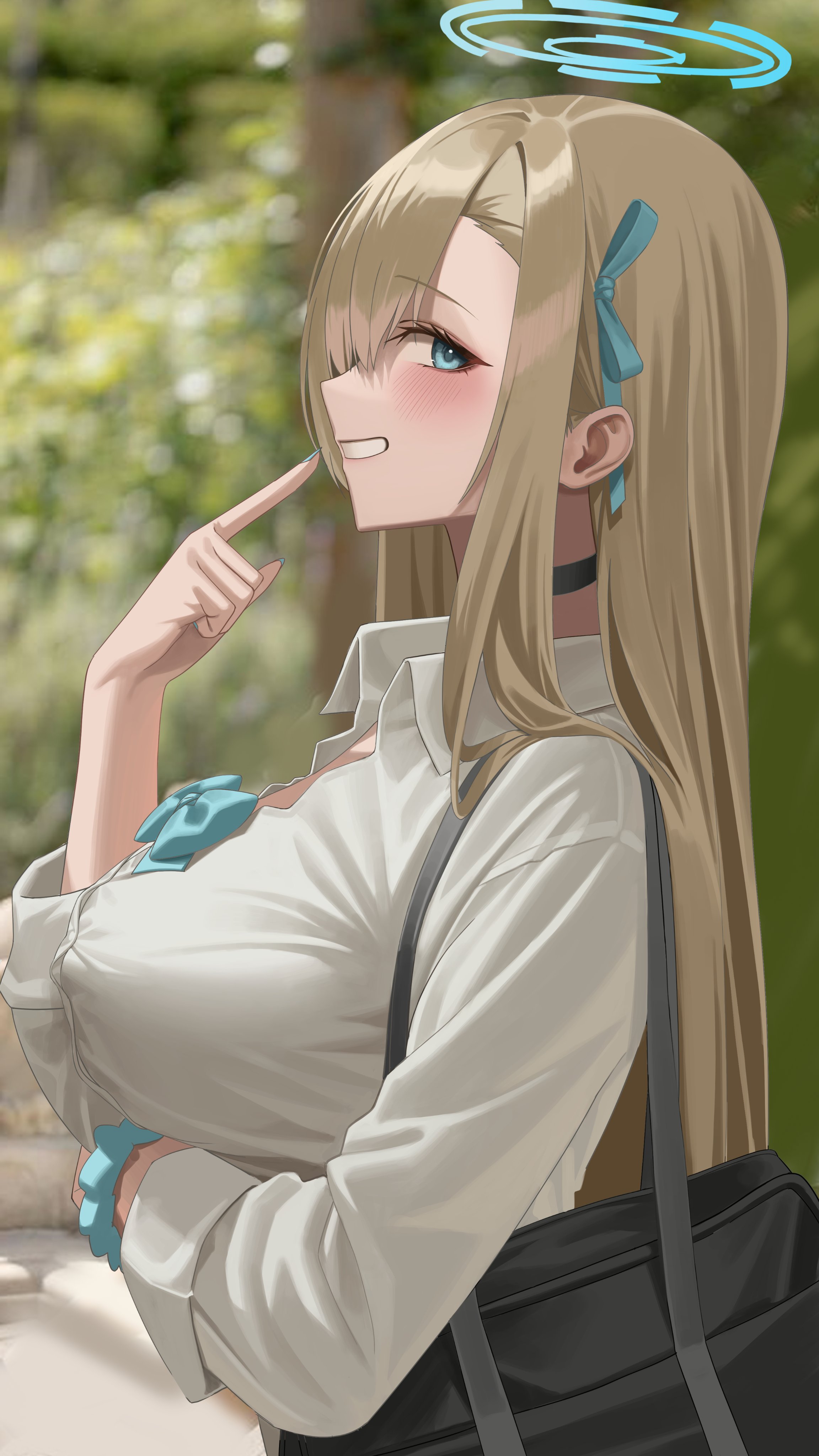 The Big ImageBoard (TBIB) - absurdres asuna (blue archive) bag bangs ...