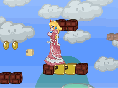 bounce bouncing_breasts costume cum flash game gif mario playshapes princes...