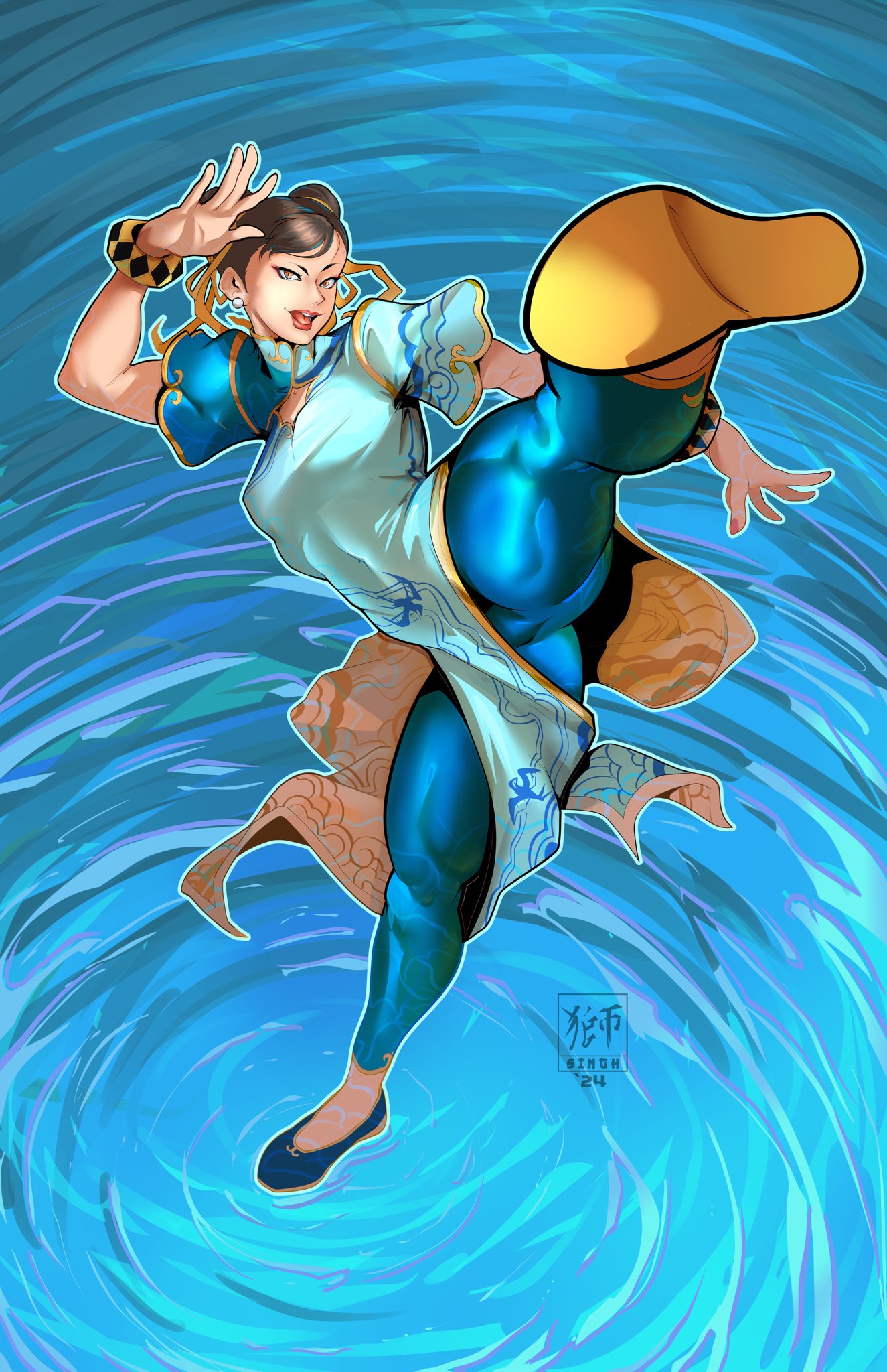 The Big ImageBoard (TBIB) - 1girl a.b.singh artist name blue pants ...