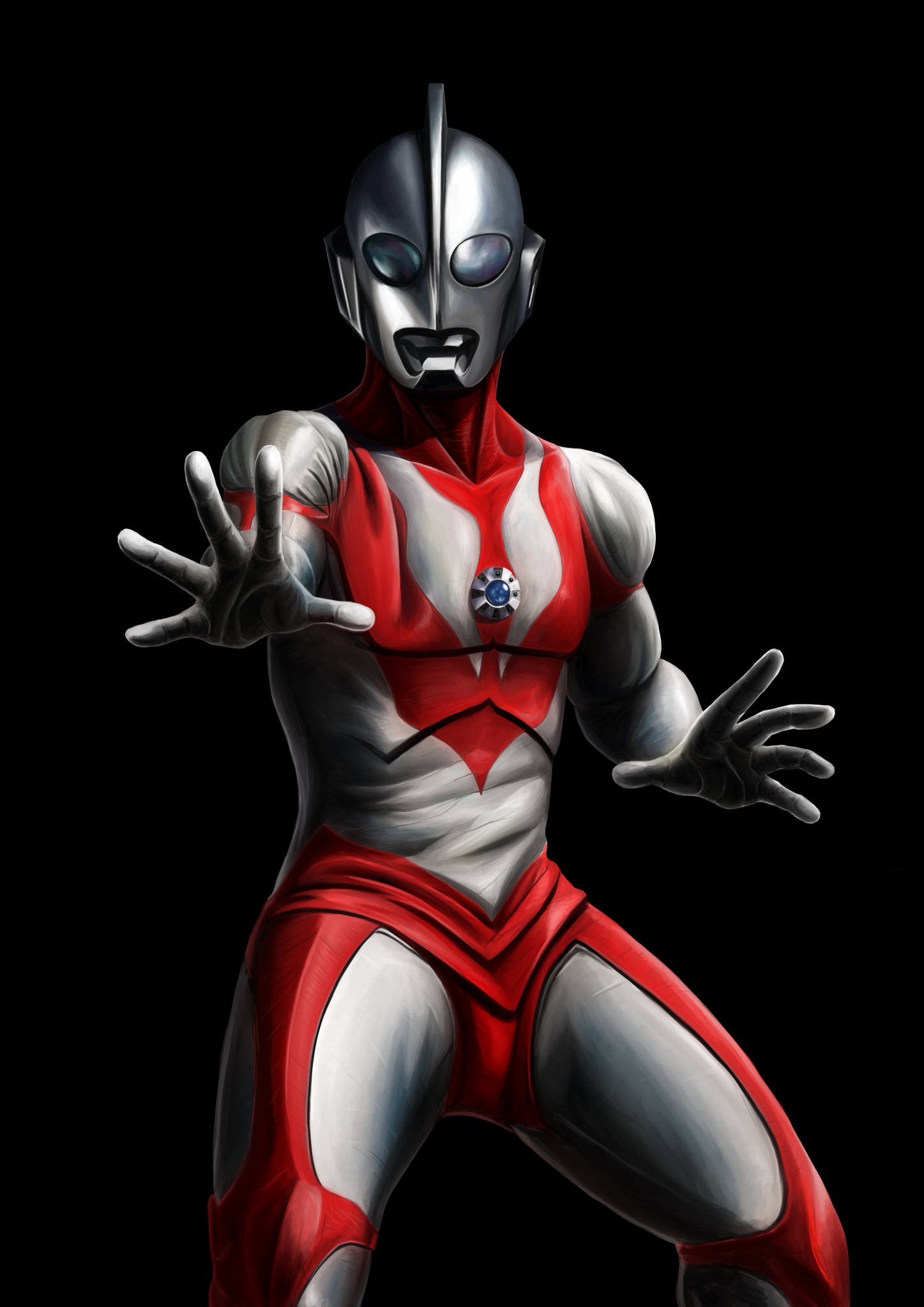The Big ImageBoard (TBIB) - 1boy alien black background blue eyes color ...