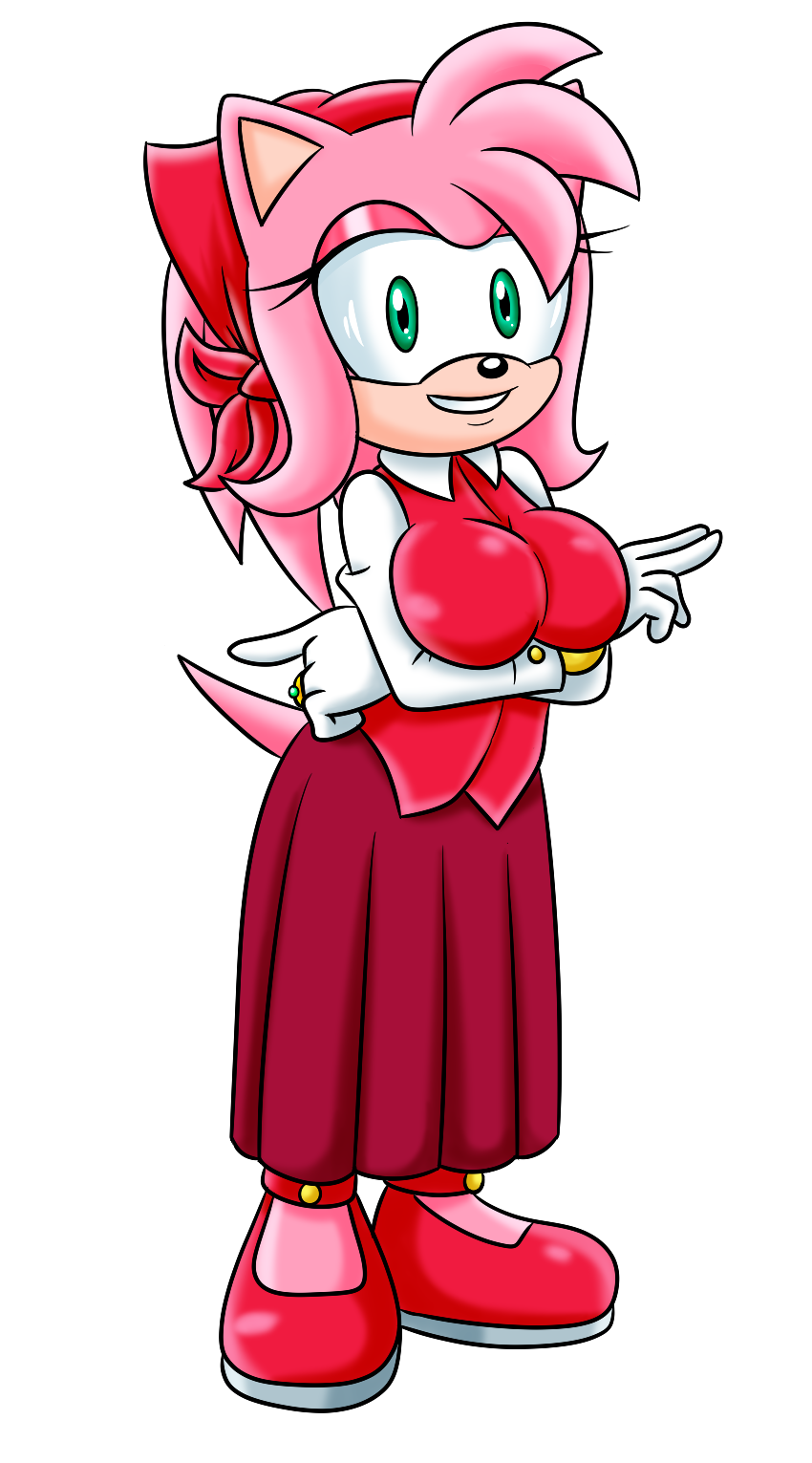 The Big Imageboard Tbib Amy Rose Anthro Big Breasts Breasts