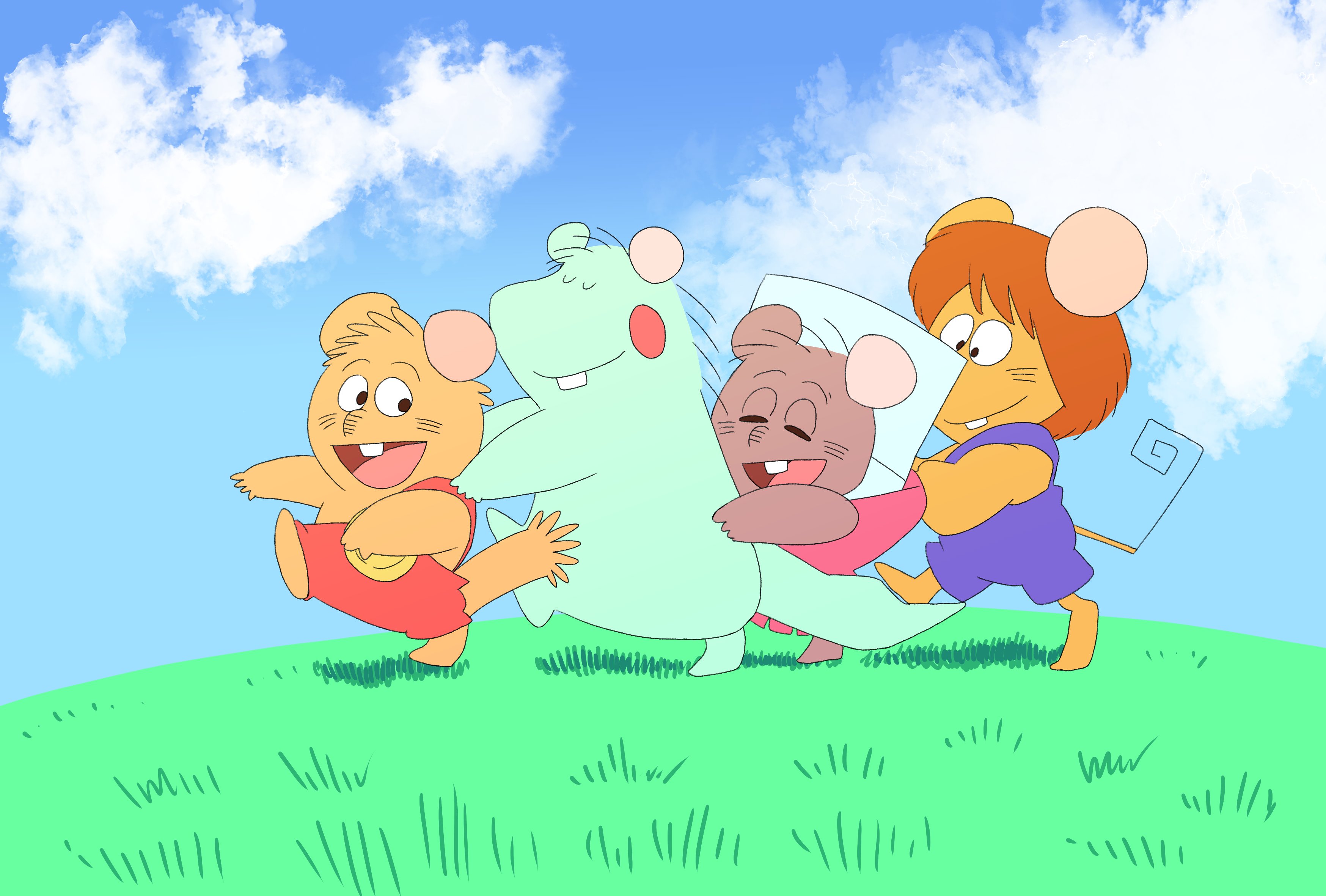 Gamba Mouse The Big ImageBoard (TBIB) - 2023 absurd res anthro blue body bobo ...