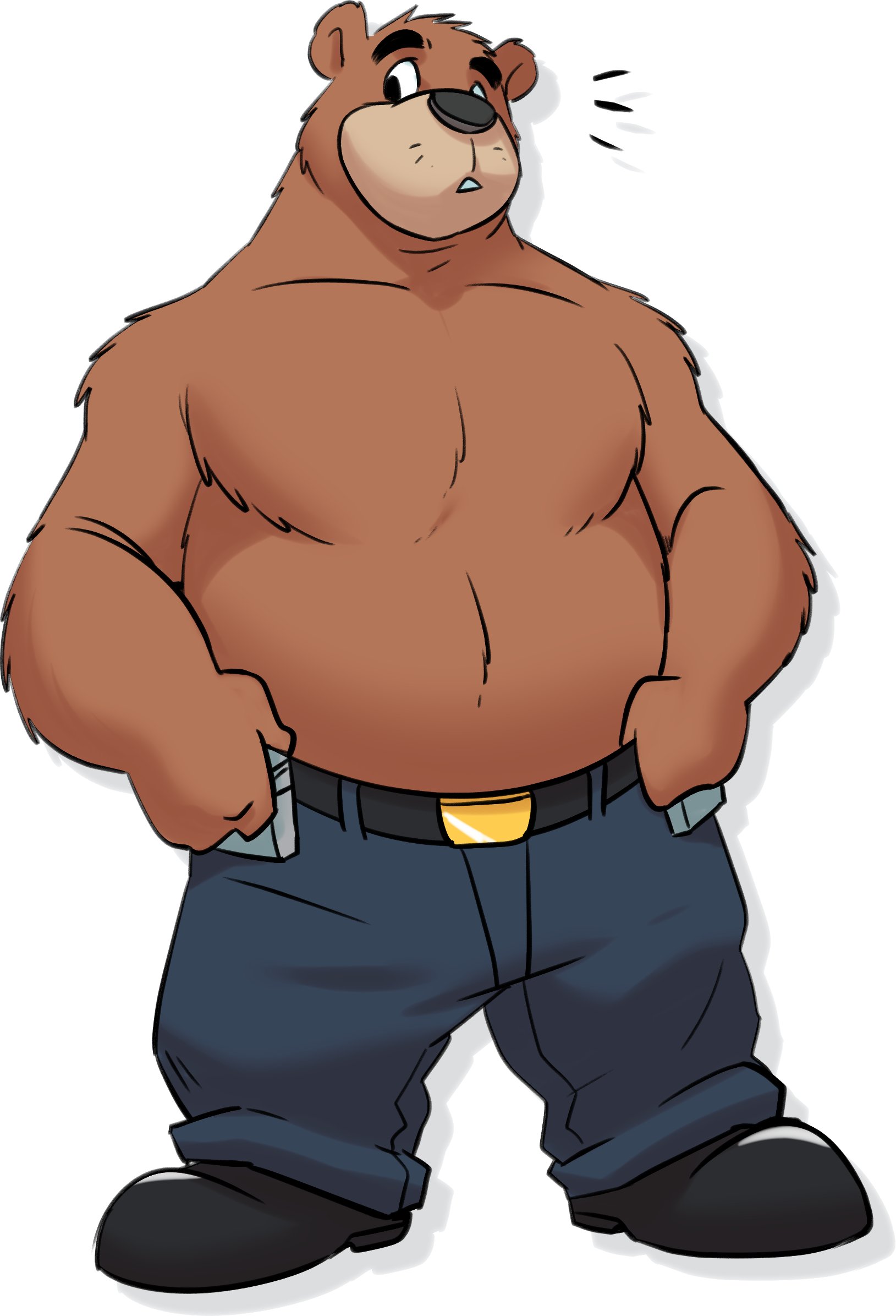 The Big ImageBoard TBIB 2023 Anthro Bear Belly Black Nose 