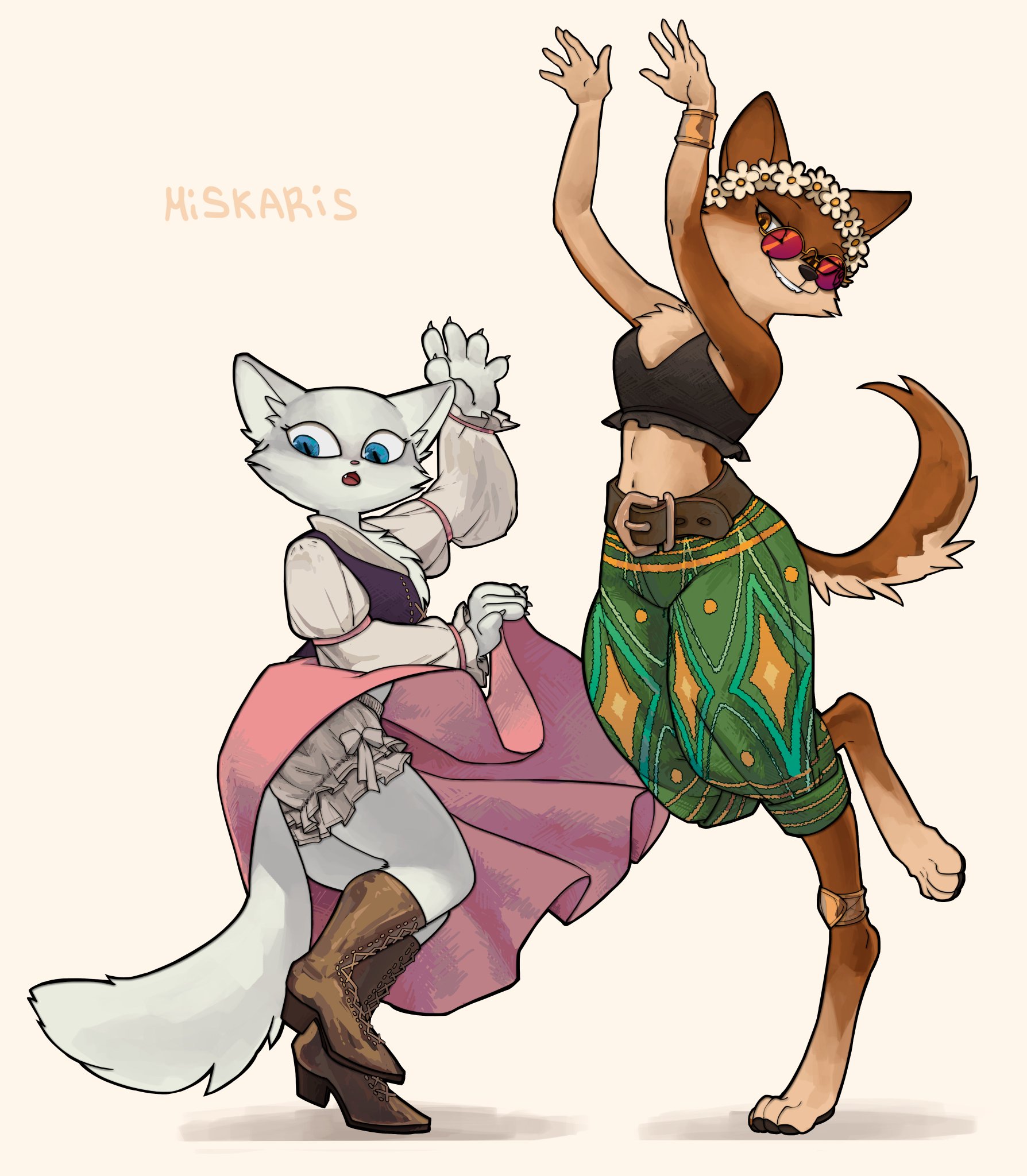The Big ImageBoard (TBIB) - canid canine canis clothed clothing dancing ...