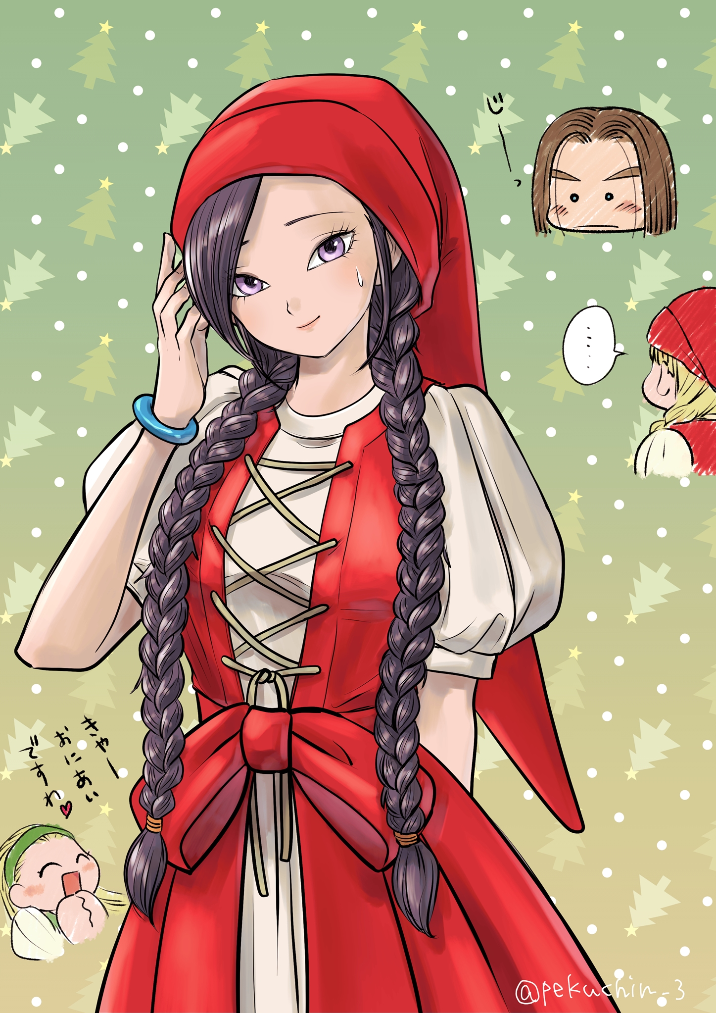 The Big ImageBoard (TBIB) 1boy 3girls bracelet braid chibi chibi