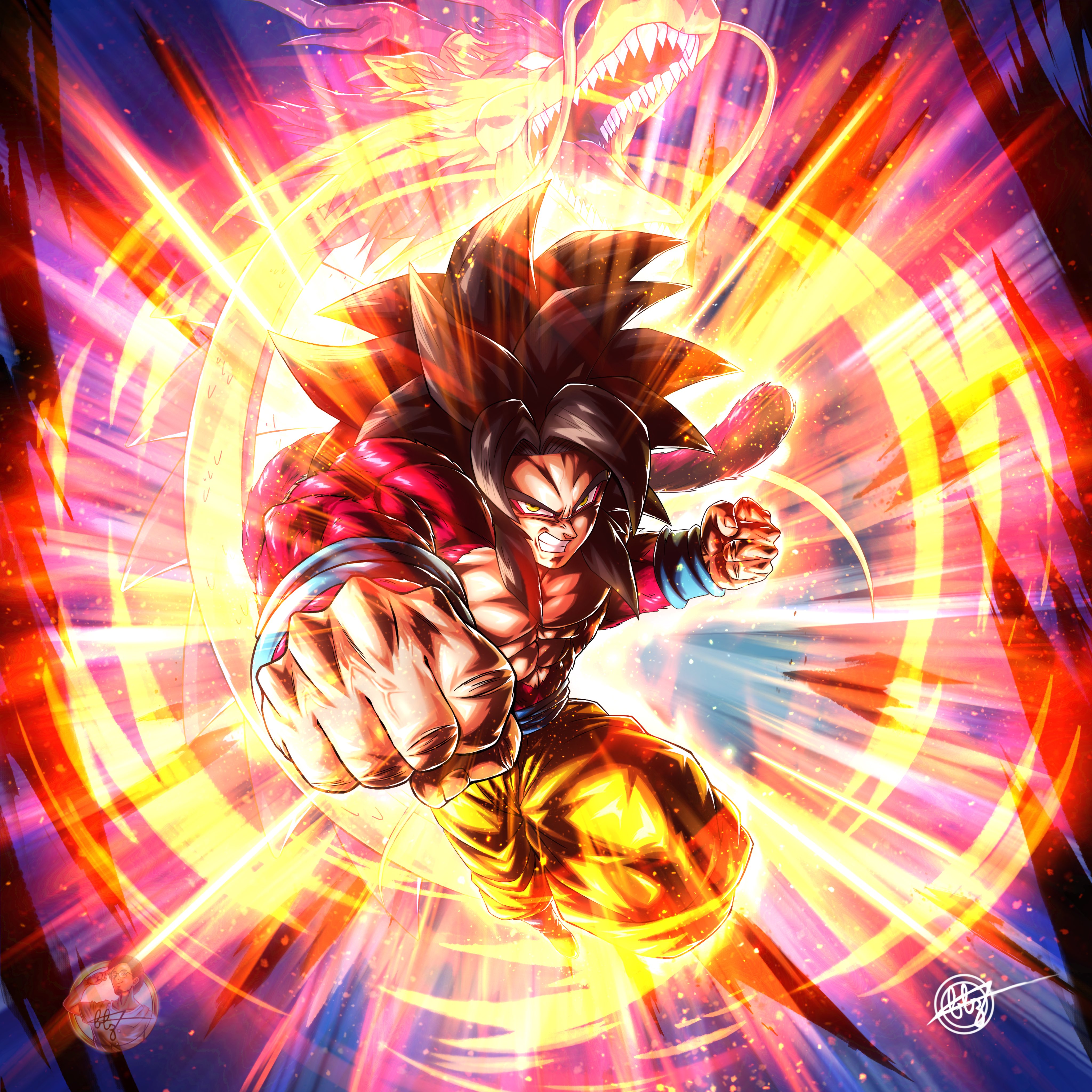 The Big ImageBoard (TBIB) - 1boy abs absurdres artist logo aura biceps ...