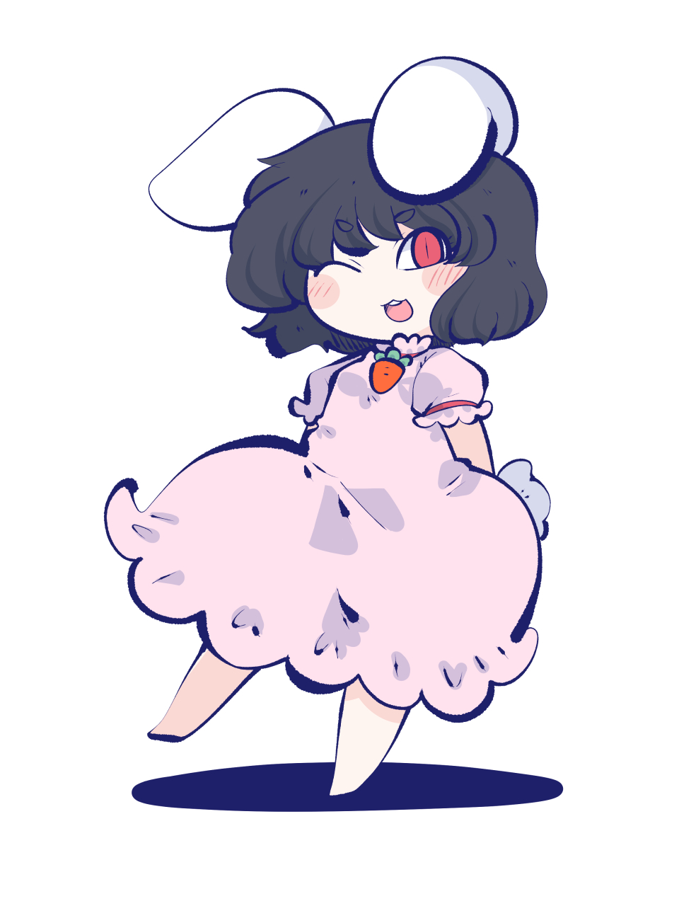 The Big ImageBoard (TBIB) - 1girl ;3 ;d animal ears arms behind back ...