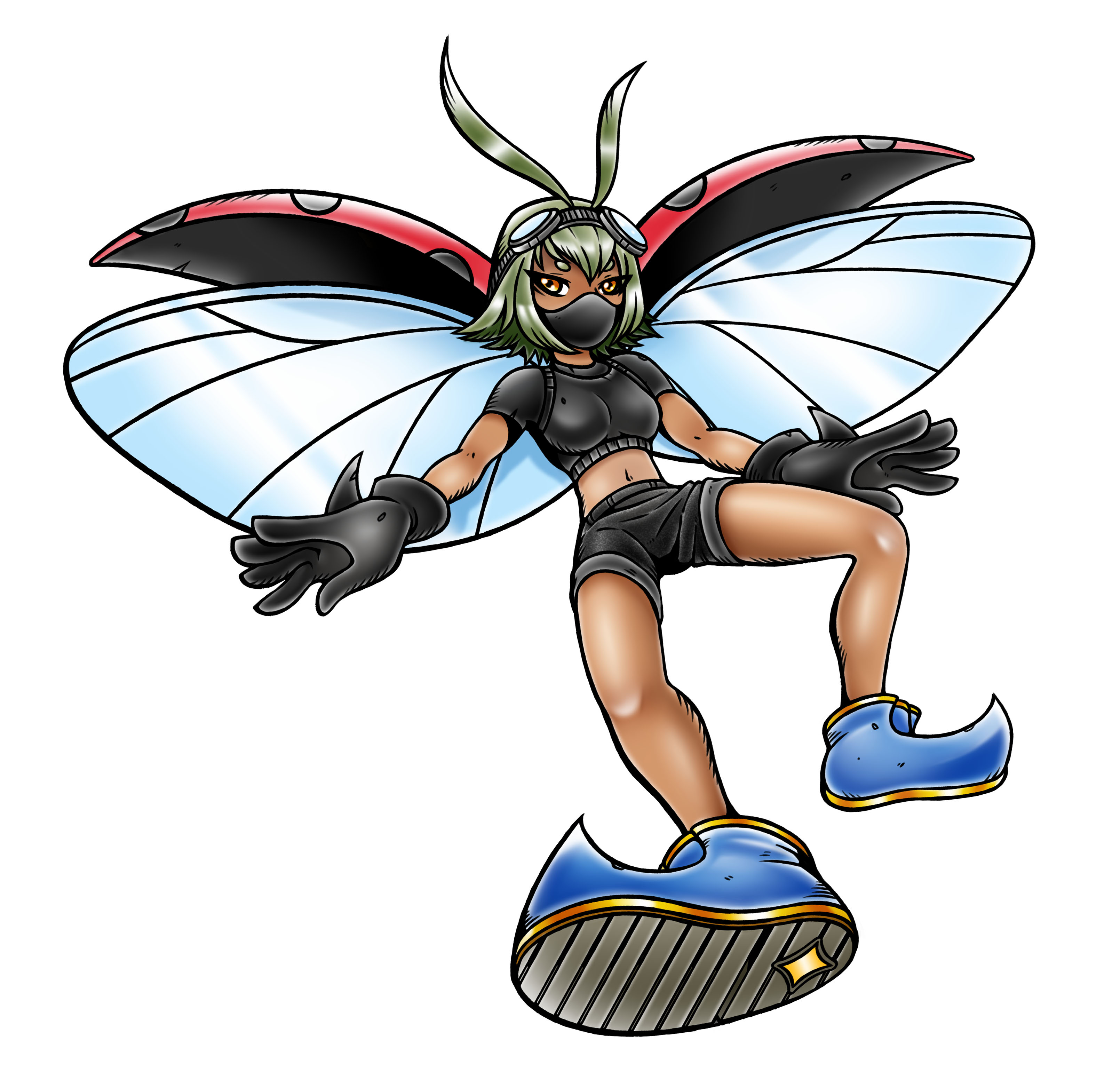 The Big ImageBoard (TBIB) - 1girl absurdres black gloves boots bug ...