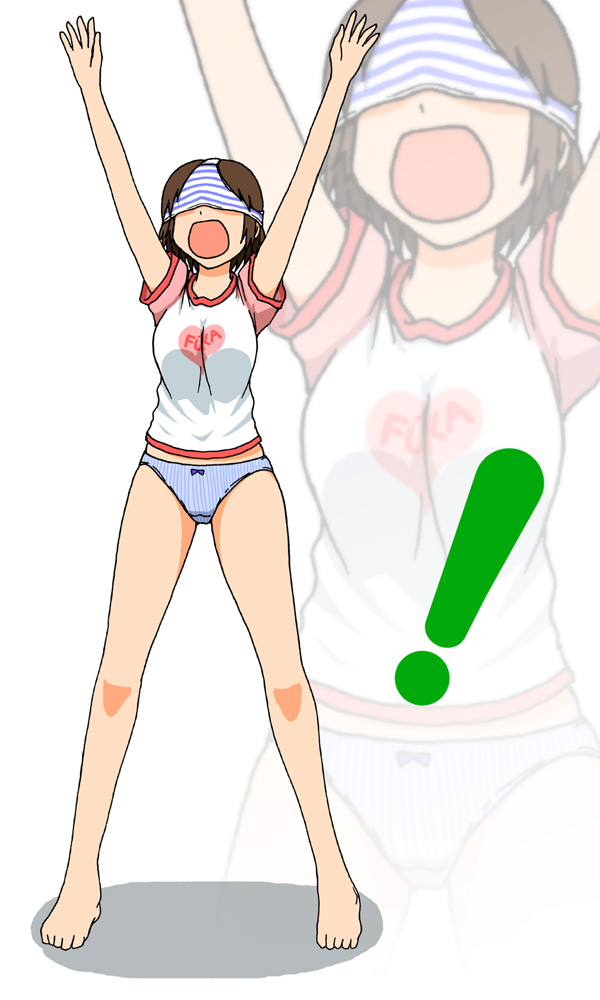 Anime panties on head