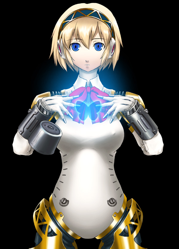 The Big Imageboard Tbib Aegis Persona Android Blonde Hair Blue Eyes Bug Butterfly Glowing 