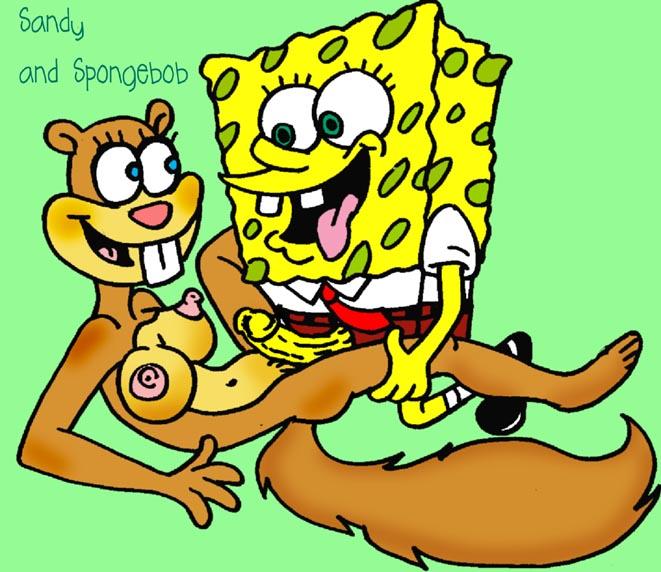 duo female male nude penis pussy sandy_cheeks sex spongebob_squarepants spo...
