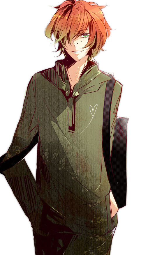 Orange hair anime male