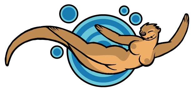 breasts chris_goodwin female nude otter solo swimming.