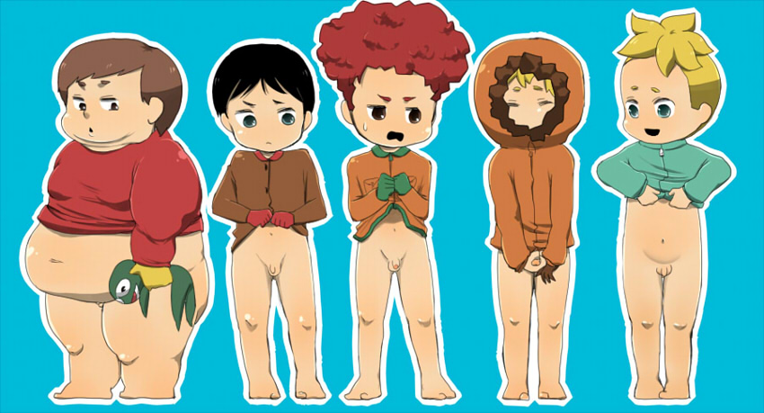 clyde_frog eric_cartman kenny_mccormick kyle_broflovski leopold_butters_sto...
