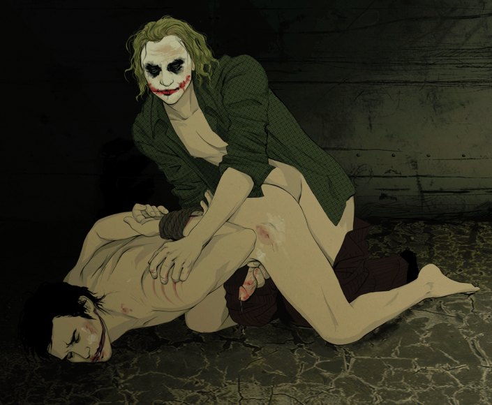 Joker and harley quinn fuck batgirl gotham city group sex. 