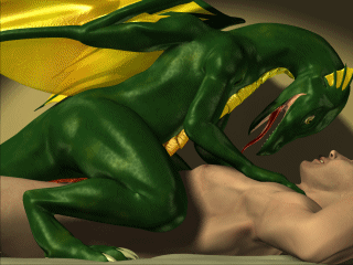 (TBIB) - animated anthro dragon female gif human human on anthro interspeci...