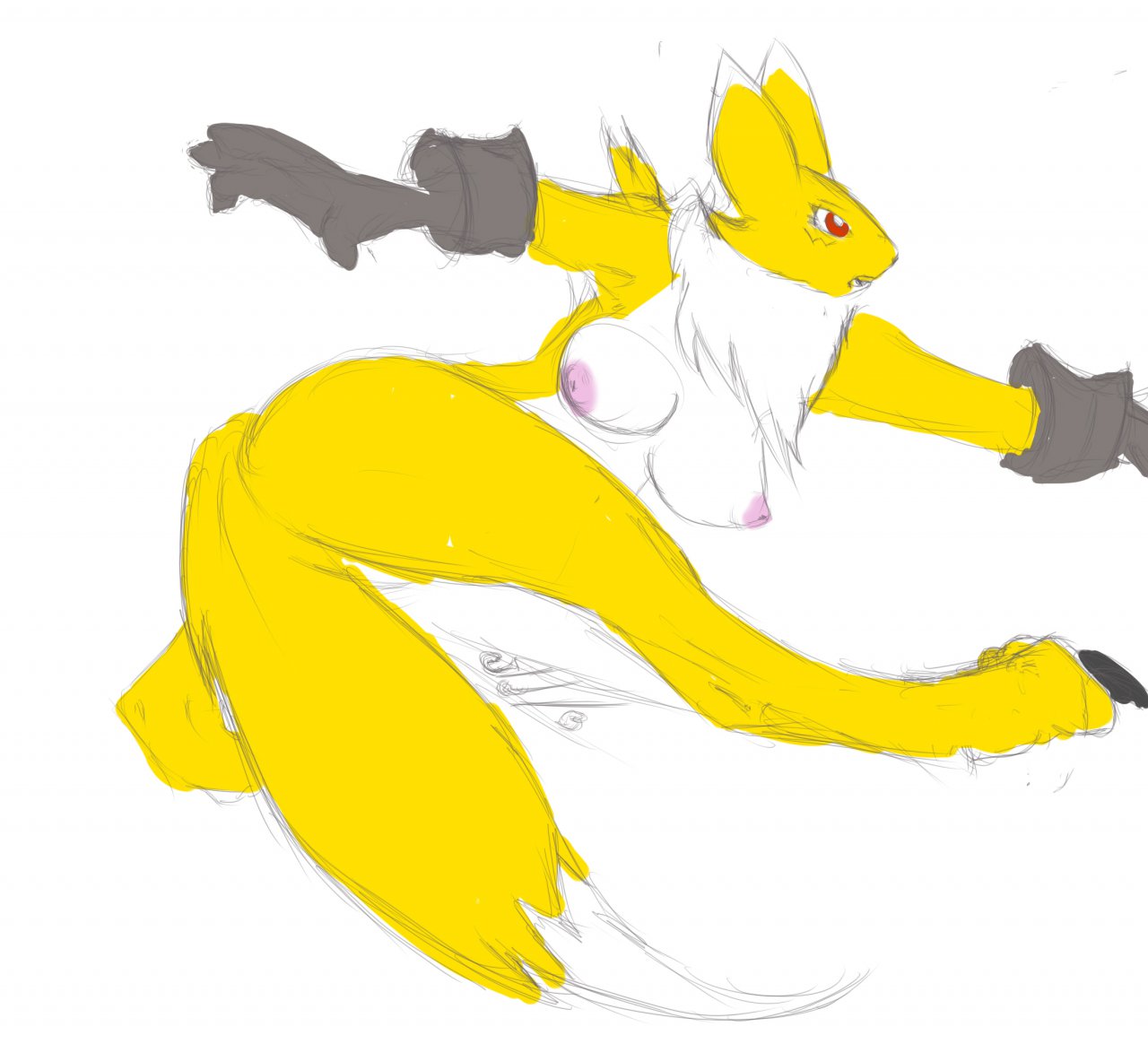 Handjob renamon