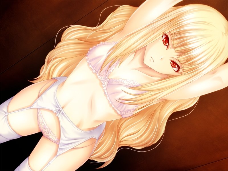 Blonde anime teen