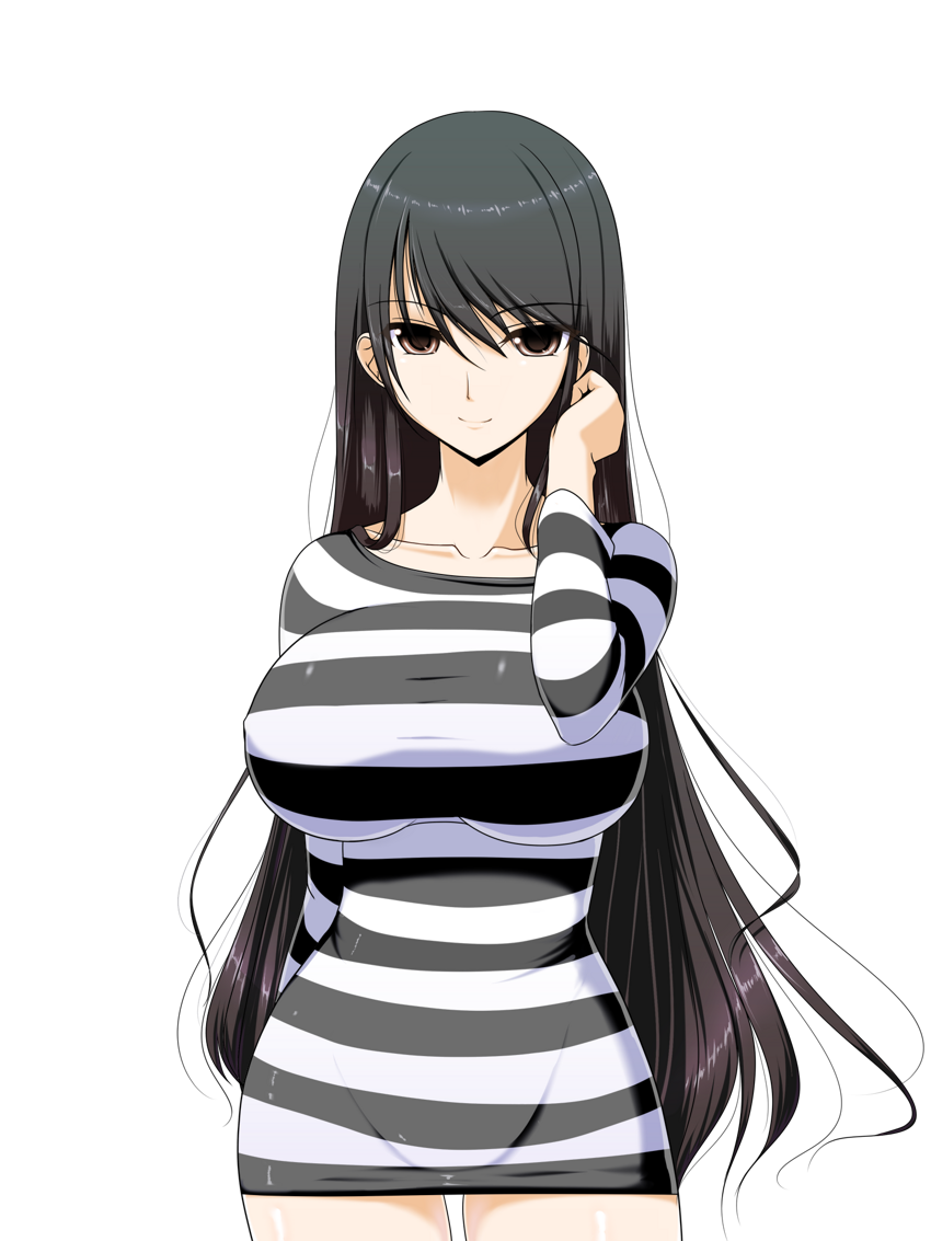 The Big Imageboard Tbib Black Hair Breasts Brown Eyes Character Request Large Breasts Long