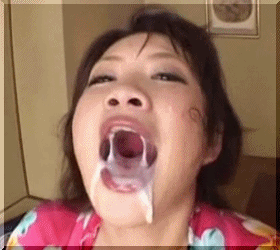 Cum in mouth asian gifs