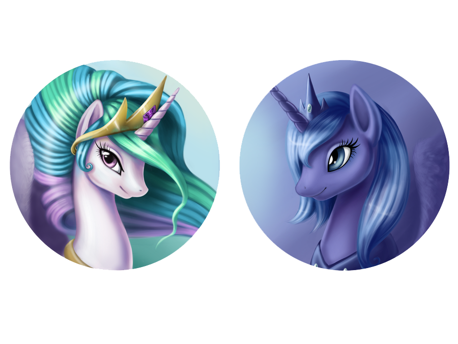 The Big ImageBoard (TBIB) alicorn blue hair crown duo equine female