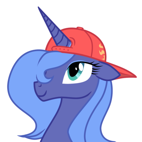 The Big ImageBoard (TBIB) alicorn baseball cap blue hair equine
