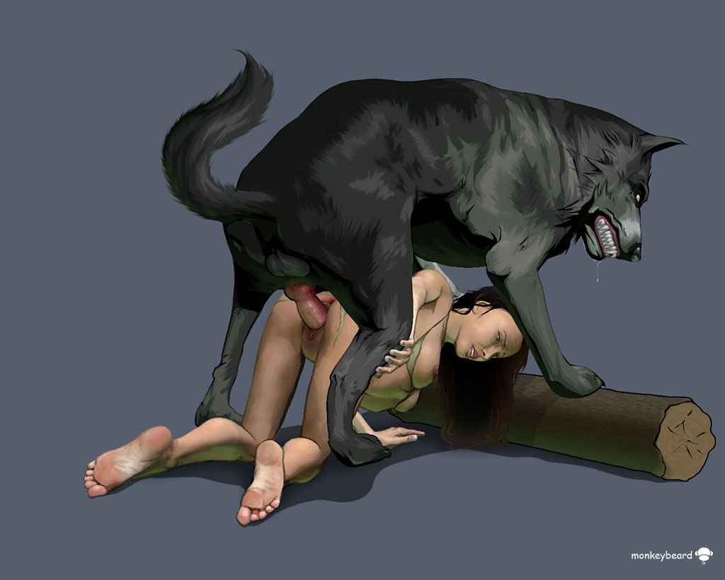 ...(TBIB) - canine female feral human human on feral interspecies male mamm...