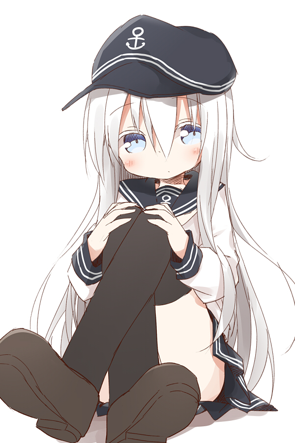 The Big Imageboard Tbib 1girl Anchor Symbol Ayanepuna Bangs Black Hat Black Legwear Black 