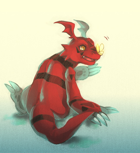 Guilmon Practices Karate