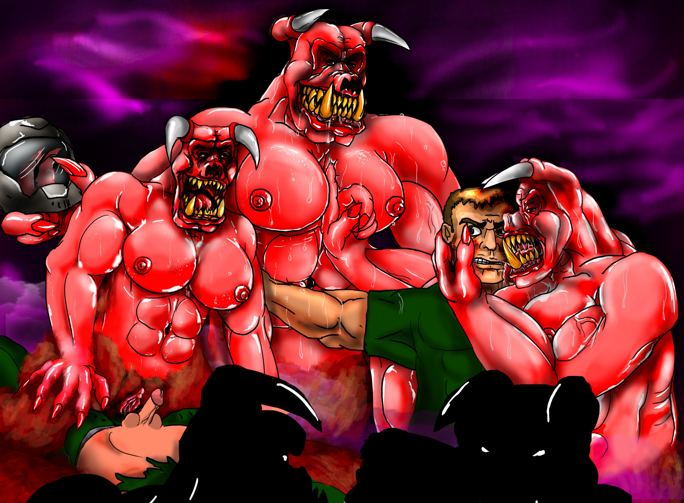 The Big ImageBoard (TBIB) - baron of hell doom doomguy jiggawhat rule 63 22...