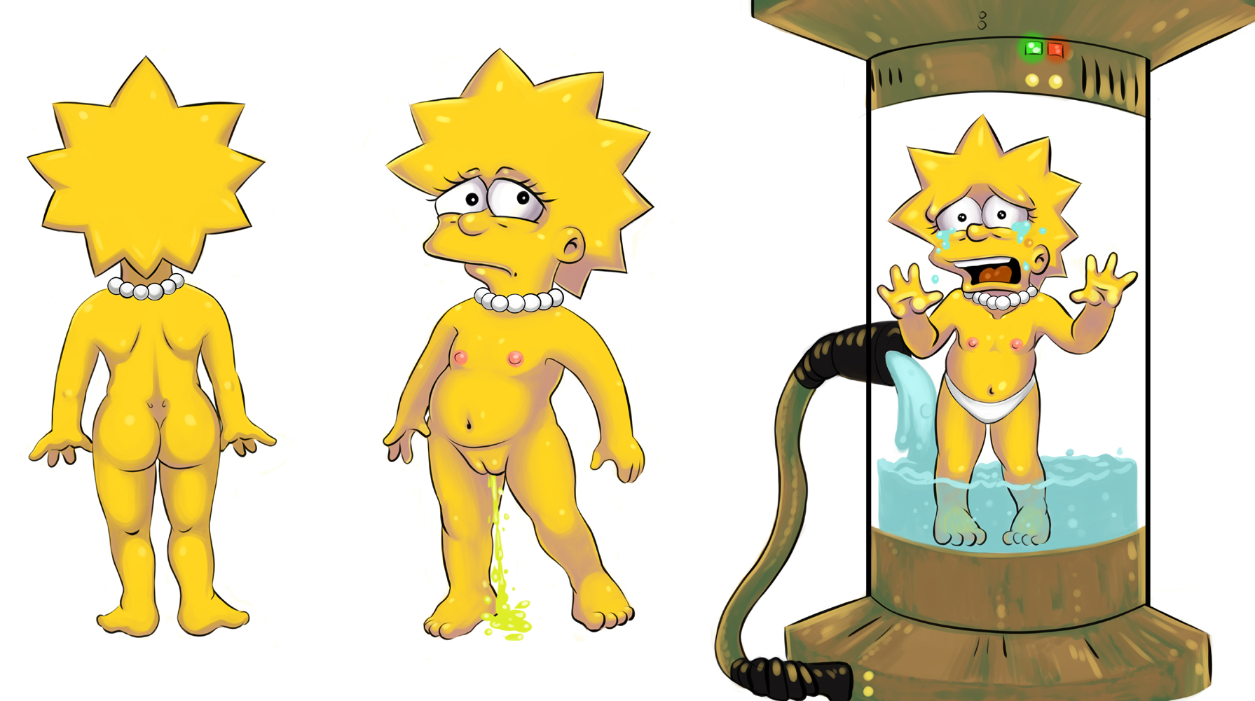 Lisa simpson peeing