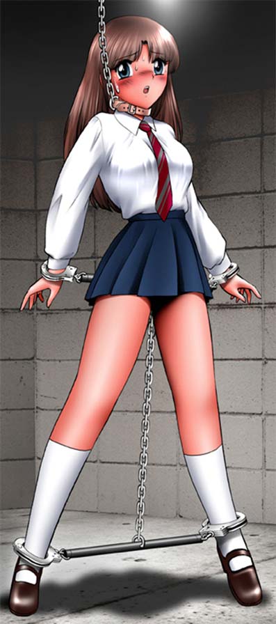 Uniform anime bondage otngagged