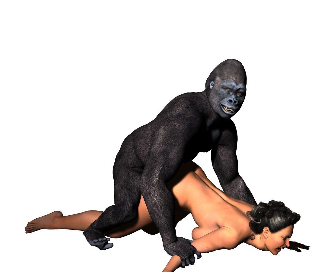 The Big ImageBoard (TBIB) - 3d ape bestiality female feral gorilla human in...