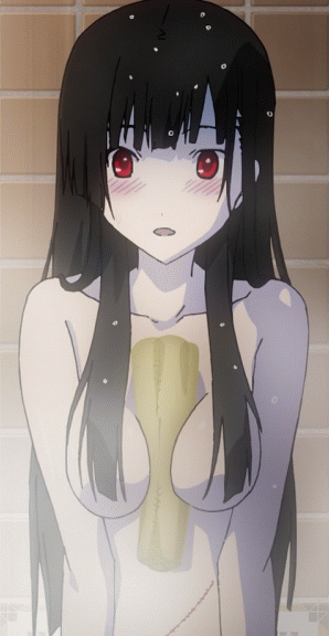 ...animated gif bathroom black hair breasts censored convenient censoring r...