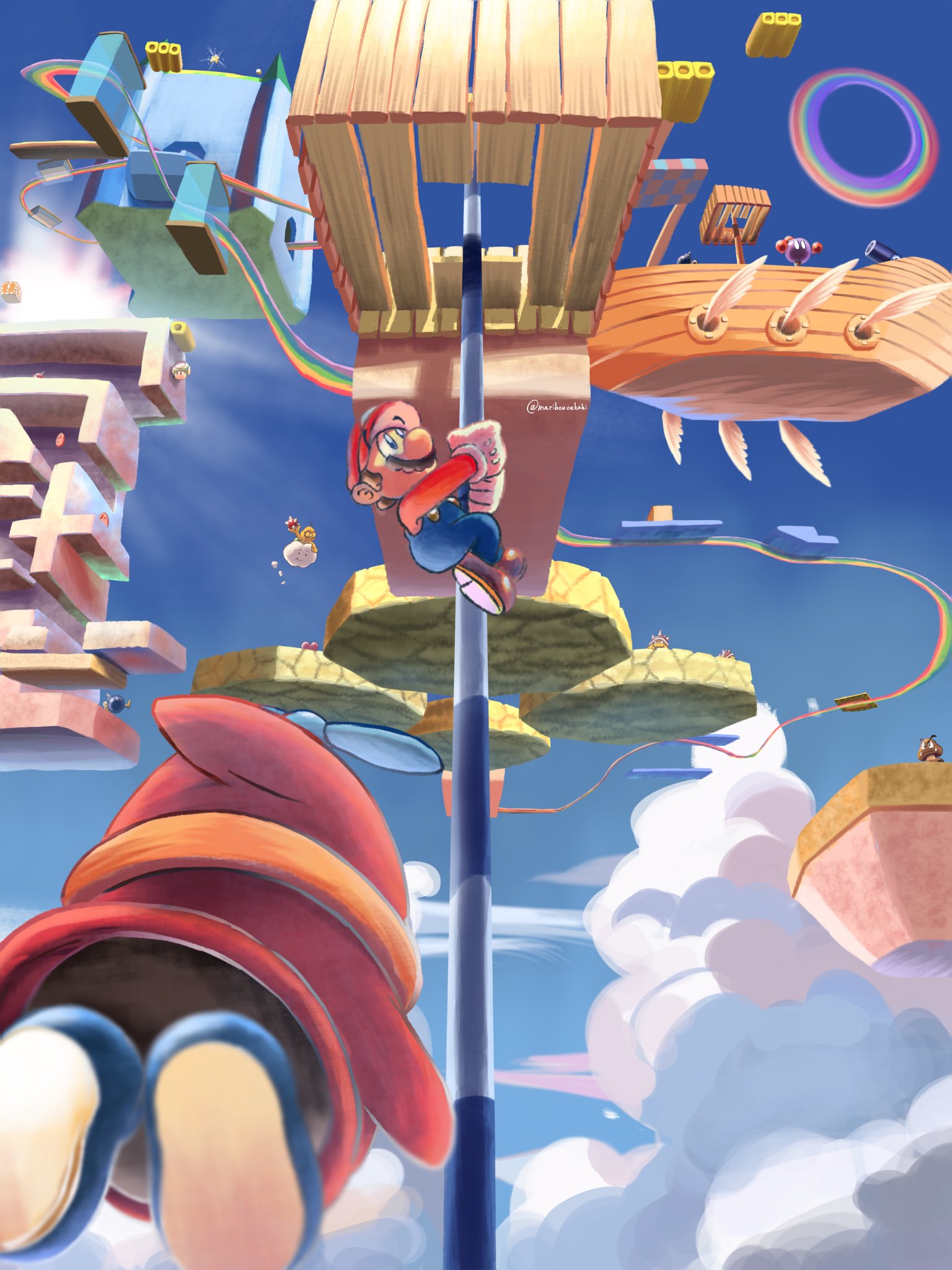 The Big ImageBoard (TBIB) - 1-up mushroom artist name bob-omb fly guy ...