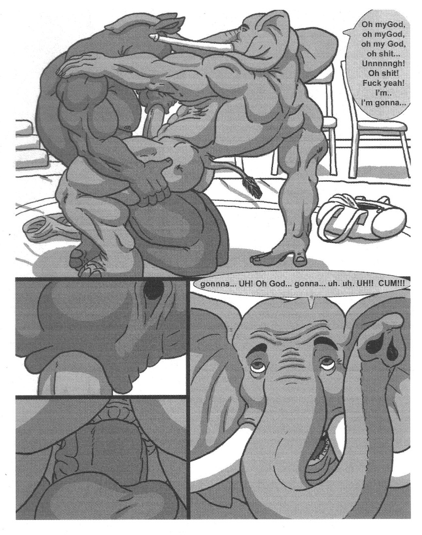 The Big ImageBoard (TBIB) - anal anal penetration anus balls comic elephant fellatio ...