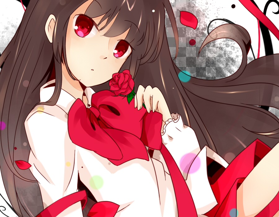 The Big ImageBoard (TBIB) - brown hair female flower ib ib (ib) long ...