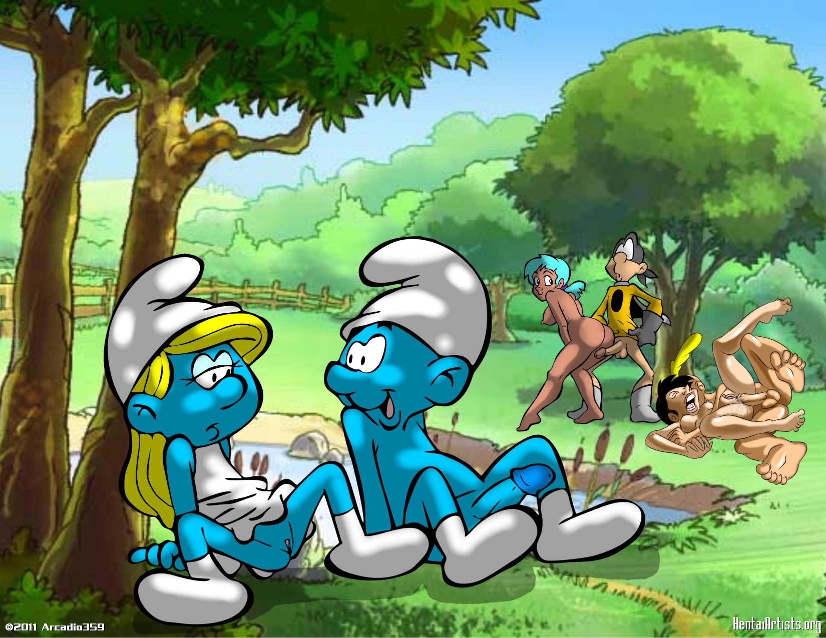 Smurfs Sex With A Nude Gurl.